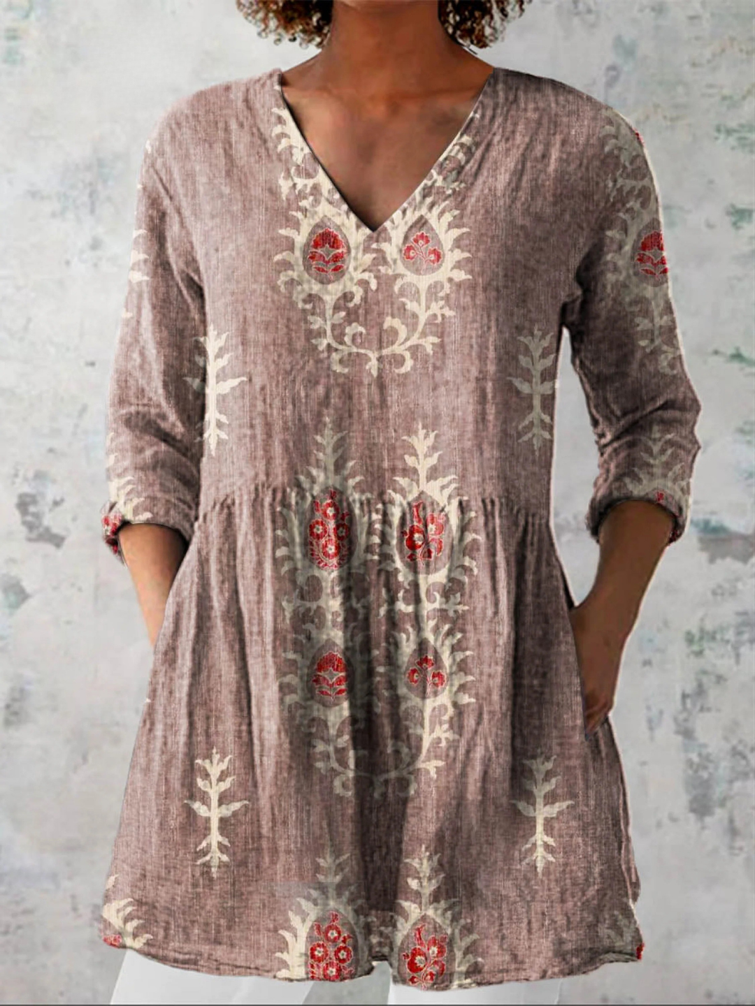 Elise Long Blouse