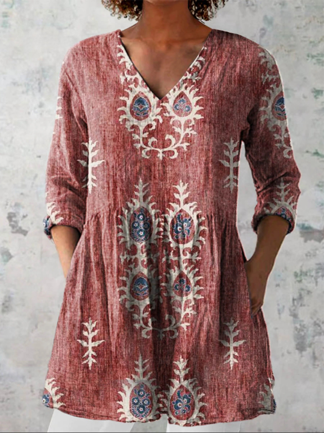 Elise Long Blouse